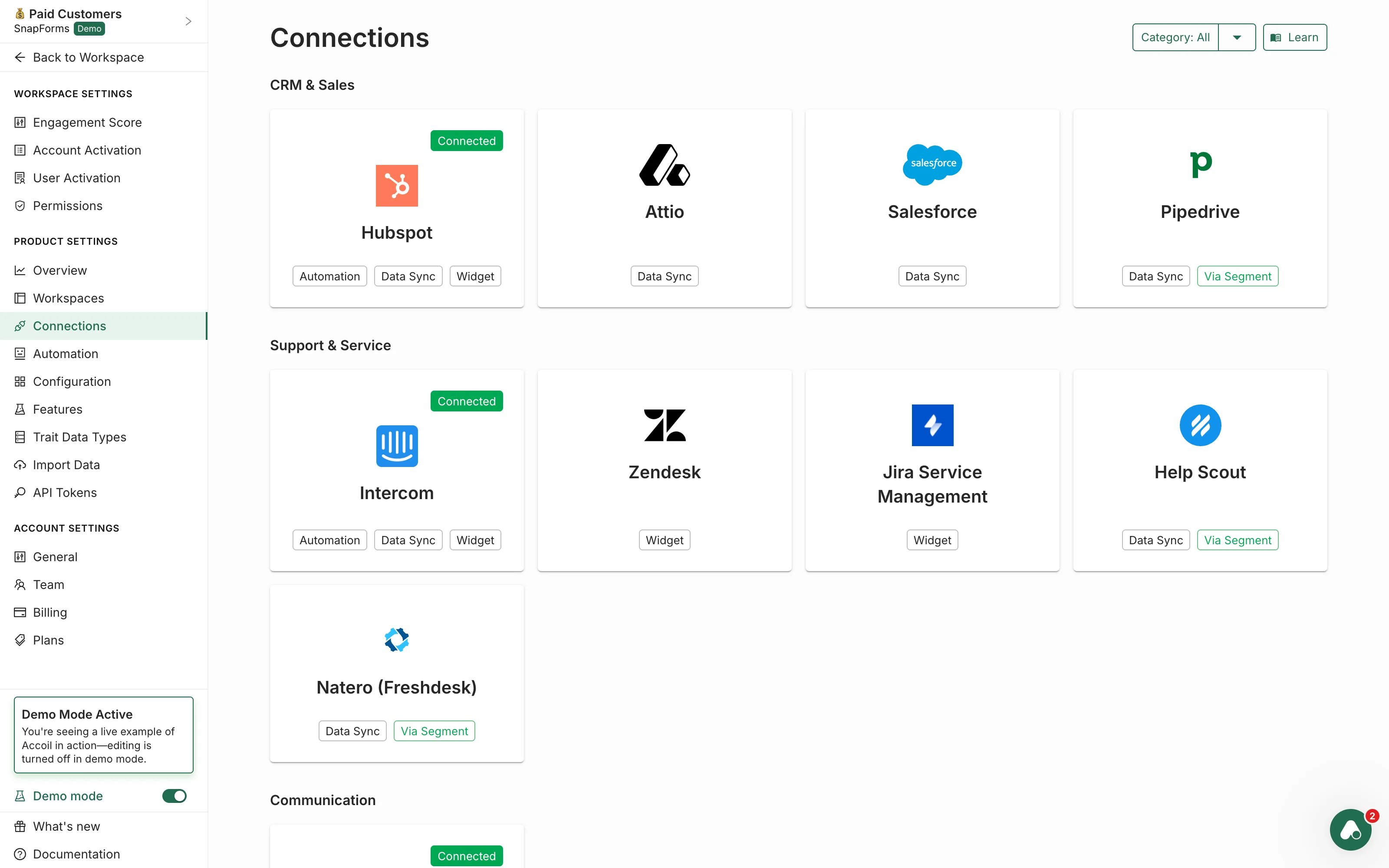 Audiences for other tools