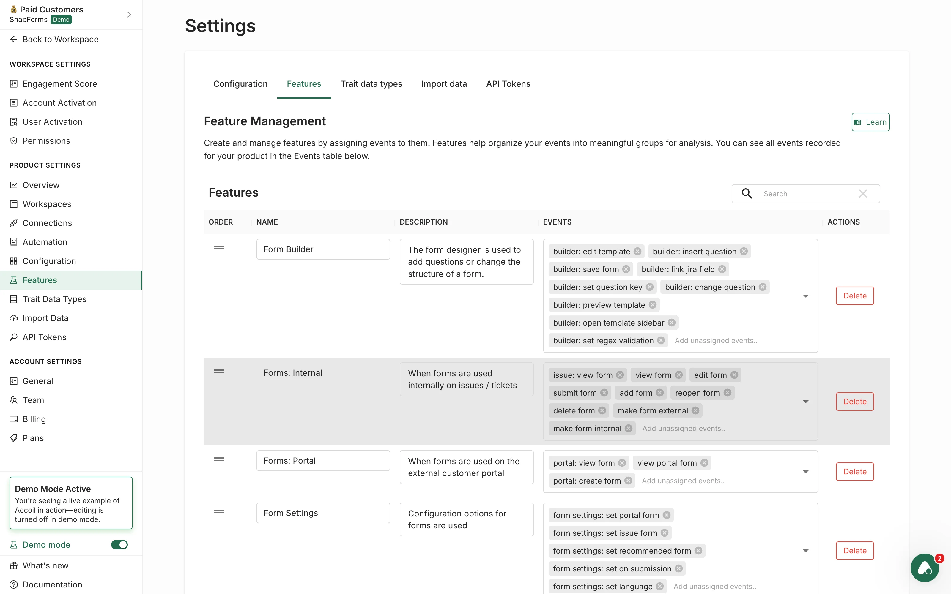 configProductFeatures screenshot