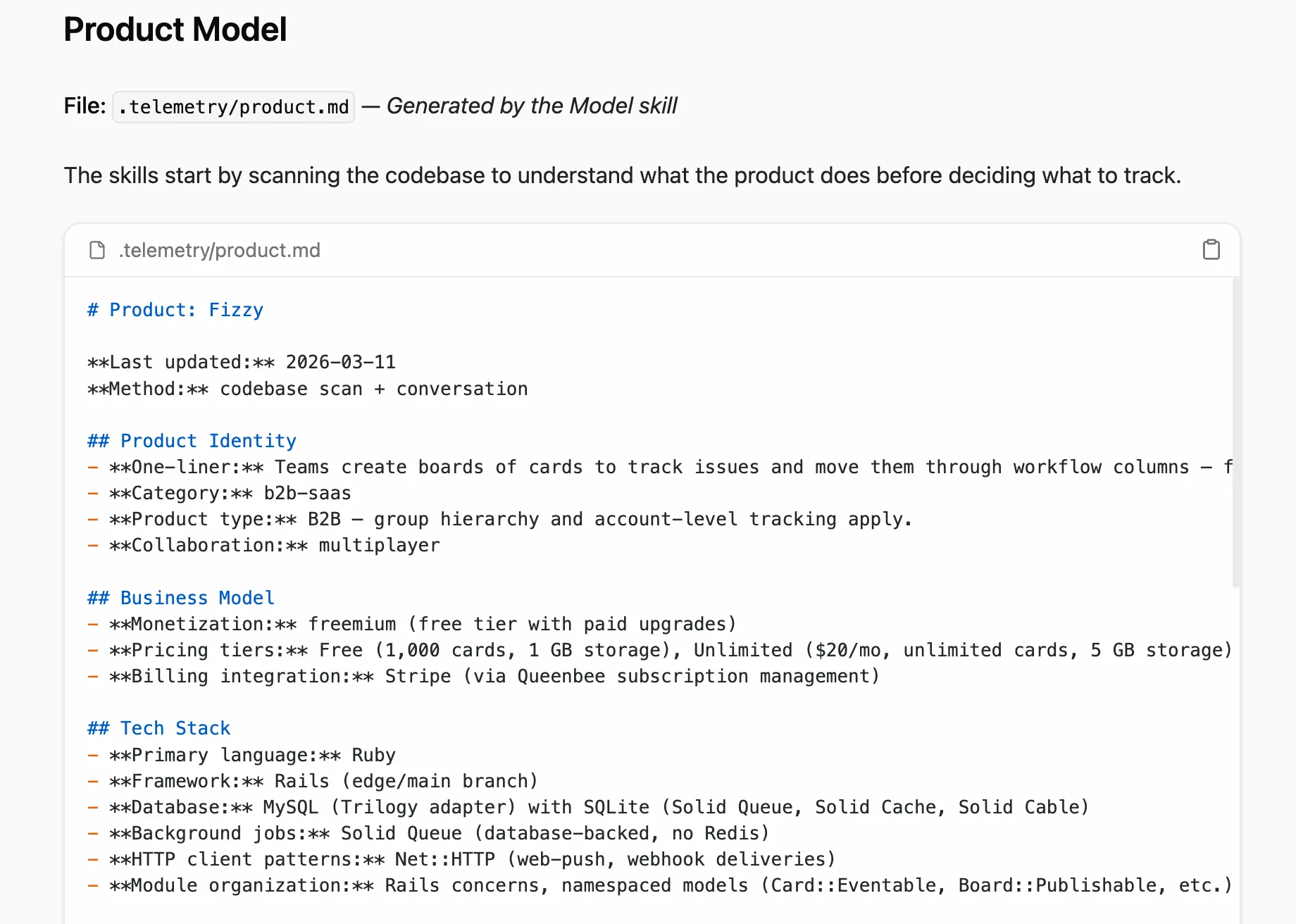 Product screenshot