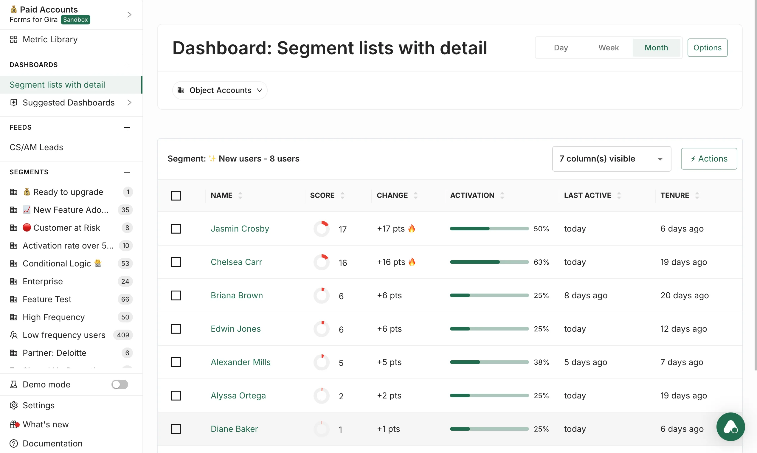 The Segment Table